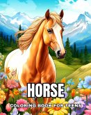 Horse Coloring Book for Teens