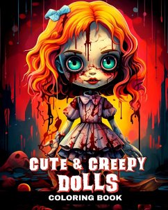 Cute and Creepy Dolls Coloring Book - Peay, Regina