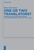 One or Two Translators? (eBook, ePUB)