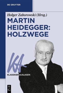Cover Martin Heidegger: Holzwege (eBook, ePUB)