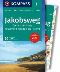 KOMPASS Wanderführer Jakobsweg Camino del Norte, 36 Etappen mit Extra-Tourenkarte - Schwänz, Rorbert