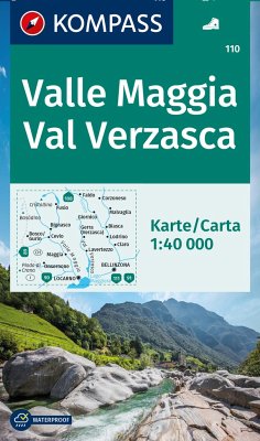 Cover KOMPASS Wanderkarte 110 Valle Maggia, Val Verzasca 1:40.000