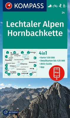 Cover KOMPASS Wanderkarte 24 Lechtaler Alpen, Hornbachkette 1:50.000