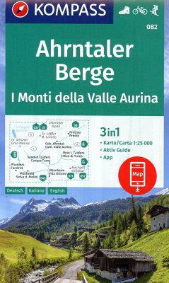Cover KOMPASS Wanderkarte 082 Ahrntaler Berge / I Monti della Valle Aurina 1:25.000