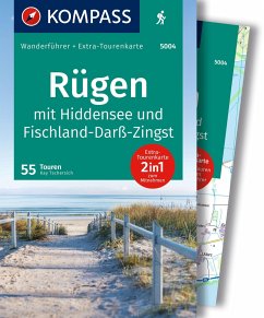 KOMPASS Wanderführer Rügen, mit Hiddensee und Fischland-Darß-Zingst, 55 Touren mit Extra-Tourenkarte - Tschersich, Kay