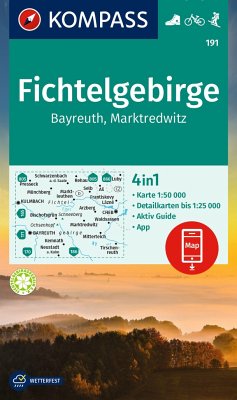 Cover KOMPASS Wanderkarte 191 Fichtelgebirge, Bayreuth, Marktredwitz 1:50.000