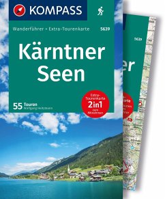 KOMPASS Wanderführer Kärntner Seen, 55 Touren mit Extra-Tourenkarte - Heitzmann, Wolfgang