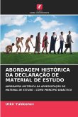 ABORDAGEM HISTÓRICA DA DECLARAÇÃO DE MATERIAL DE ESTUDO