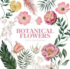 Botanical Flowers 2024 Square Wall Calendar - Red Robin Publishing Ltd.