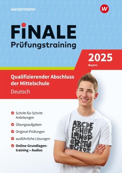 FiNALE Prüfungstraining Qualifizierender Abschluss Mittelschule Bayern. Deutsch 2025 - Helmensdorfer, Sabrina;Meckes, Ulrich;Rohrmüller, Beate