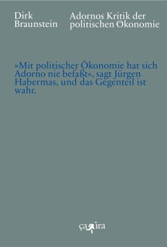 Cover Adornos Kritik der politischen Ökonomie