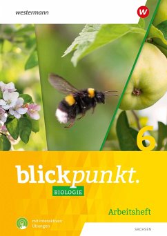 Cover Blickpunkt Biologie 6. Arbeitsheft mit interaktiven Übungen. Für Sachsen