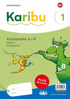 Karibu. Paket Arbeitshefte Fördern 1 (A+B) Druckschrift plus Beilagen 1a