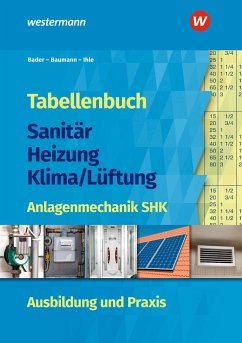 Tabellenbuch Sanitär-Heizung-Klima/Lüftung - Bader, Rolf;Baumann, Ingolf