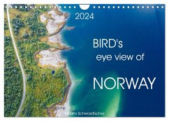 Bird's eye view of Norway (Wall Calendar 2024 DIN A4 landscape), CALVENDO 12 Month Wall Calendar - Schwarzfischer, Miriam