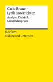 Lyrik unterrichten. Analyse, Didaktik, Unterrichtspraxis (eBook, ePUB)