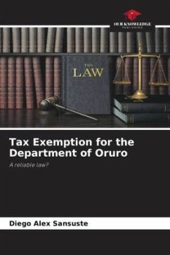 Tax Exemption for the Department of Oruro - Sansuste, Diego Alex