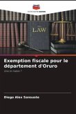 Exemption fiscale pour le département d'Oruro