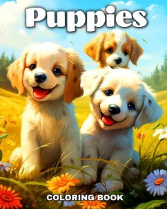 Puppies Coloring Book - Peay, Regina
