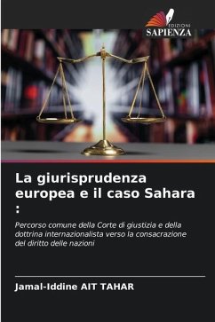 La giurisprudenza europea e il caso Sahara : - Ait Tahar, Jamal-Iddine