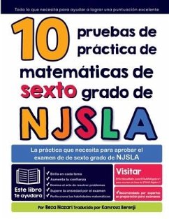 10 pruebas de práctica de matemáticas de sexto grado de NJSLA - Nazari, Reza