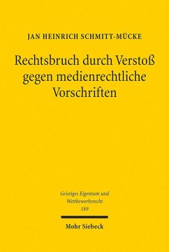 Cover Rechtsbruch durch Verstoß gegen medienrechtliche Vorschriften (eBook, PDF)