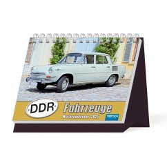 Trötsch Aufstellwochenkalender DDR Fahrzeuge 2025
