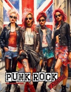Punk Rock - A Rebellious Fashion Coloring Book - Tones, Enchanted