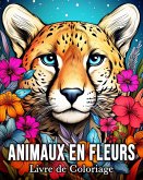 Animaux en Fleurs Livre de Coloriage