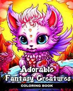 Adorable Fantasy Creatures Coloring Book - Peay, Regina