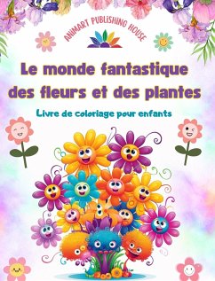 Le monde fantastique des fleurs et des plantes - Livre de coloriage pour enfants - Adorables créatures de la nature - House, Animart Publishing