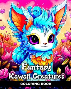 Fantasy Kawaii Creatures Coloring Book - Peay, Regina