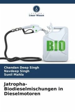 Jatropha-Biodieselmischungen in Dieselmotoren - Singh, Chandan Deep;Singh, Navdeep;Mahla, Sunil