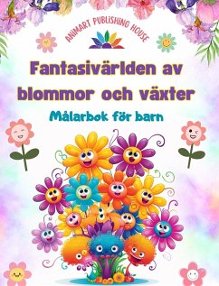 Fantasivärlden av blommor och växter - Målarbok för barn - Roliga mönster med naturens mest bedårande varelser - House, Animart Publishing