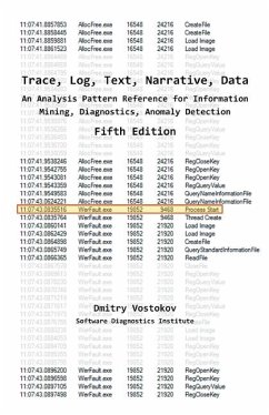 Trace, Log, Text, Narrative, Data - Vostokov, Dmitry; Software Diagnostics Institute