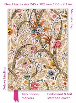 William Kilburn: Marble End Paper (Foiled Quarto Journal) - Flame Tree Publishing