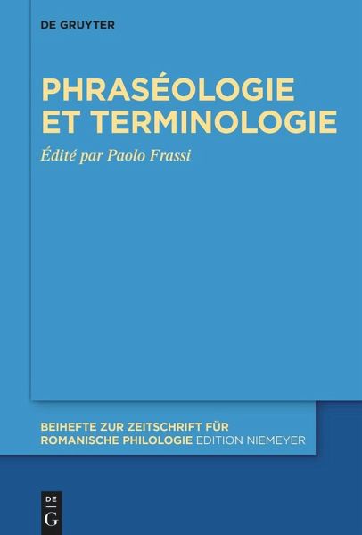 Phraséologie et terminologie (eBook, ePUB)