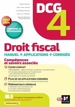 Cover DCG 4 - Droit fiscal - Manuel et applications - Millésime 2023-2024 (eBook, ePUB)