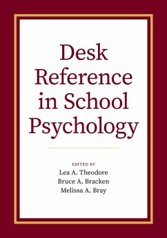 Cover Desk Reference in School Psychology (eBook, PDF)
