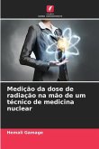 Medição da dose de radiação na mão de um técnico de medicina nuclear