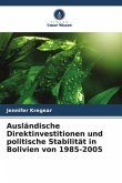 Ausländische Direktinvestitionen und politische Stabilität in Bolivien von 1985-2005