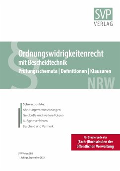 Ordnungswidrigkeitenrecht mit Bescheidtechnik (eBook, ePUB)