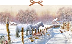 Wand-Adventskalender - Winterponys