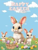 Happy Easter Coloring Book For Kids