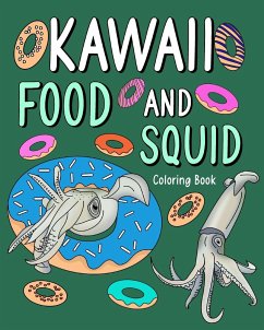 Kawaii Food and Squid Coloring Book - Paperland