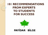 101 Recommendations from Experts to Students for Success (eBook, ePUB) 101 Recommendations from Experts to Students for Success (eBook, ePUB)