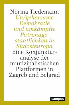 Un/gehorsame Demokratie und umkämpfte Patronagestaatlichkeit in Südosteuropa - Tiedemann, Norma