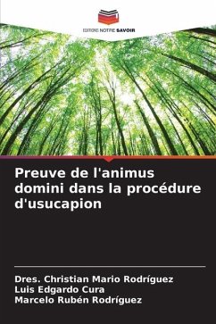 Preuve de l'animus domini dans la procédure d'usucapion - Rodríguez, Dres. Christian Mario;Cura, Luis Edgardo;Rodríguez, Marcelo Rubén