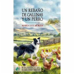 Un rebaño de gallinas y un perro