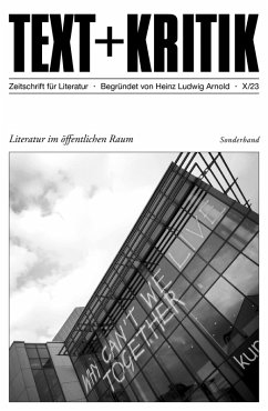 TEXT + KRITIK Sonderband - Literatur im öffentlichen Raum (eBook, ePUB)